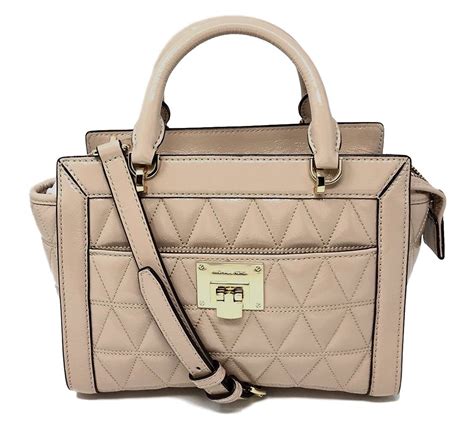 michael kors vivianne md messenger oyster|MICHAEL KORS Vivianne Oyster Patent Leather Small .